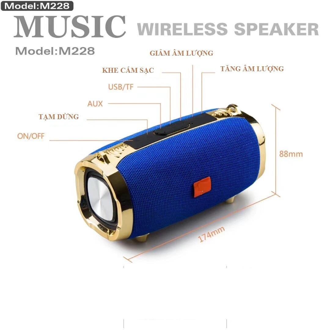 Loa Bluetooth M228 siêu trầm stereo [SẢN PHẨM BÁN CHẠY]