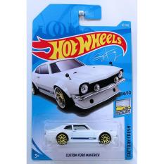 ô tô mô hình tỉ lệ 1:64 Hot Wheels 2018 Custom Ford Maverick 97/365 ( Màu Trắng )