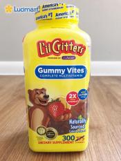 Kẹo dẻo gấu L’il Critters Gummy Vites từ USA, bổ sung Vitamin A,B,C,D,E 300 viên (mẫu mới nhất)