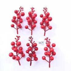 6 cành quả Diệu (quả Cherry) trang trí giáng sinh noel