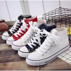 Giày sneaker nữ vải mềm cổ cao ngôi sao Bi Shop