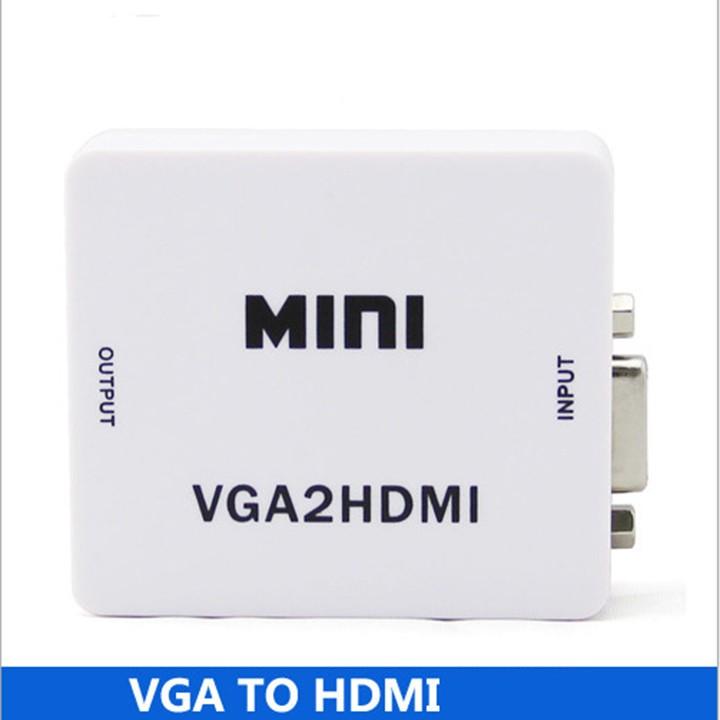 Bộ chuyển đổi tín hiệu từ VGA sang HDMI VGA to HDMI converter (Trắng)
