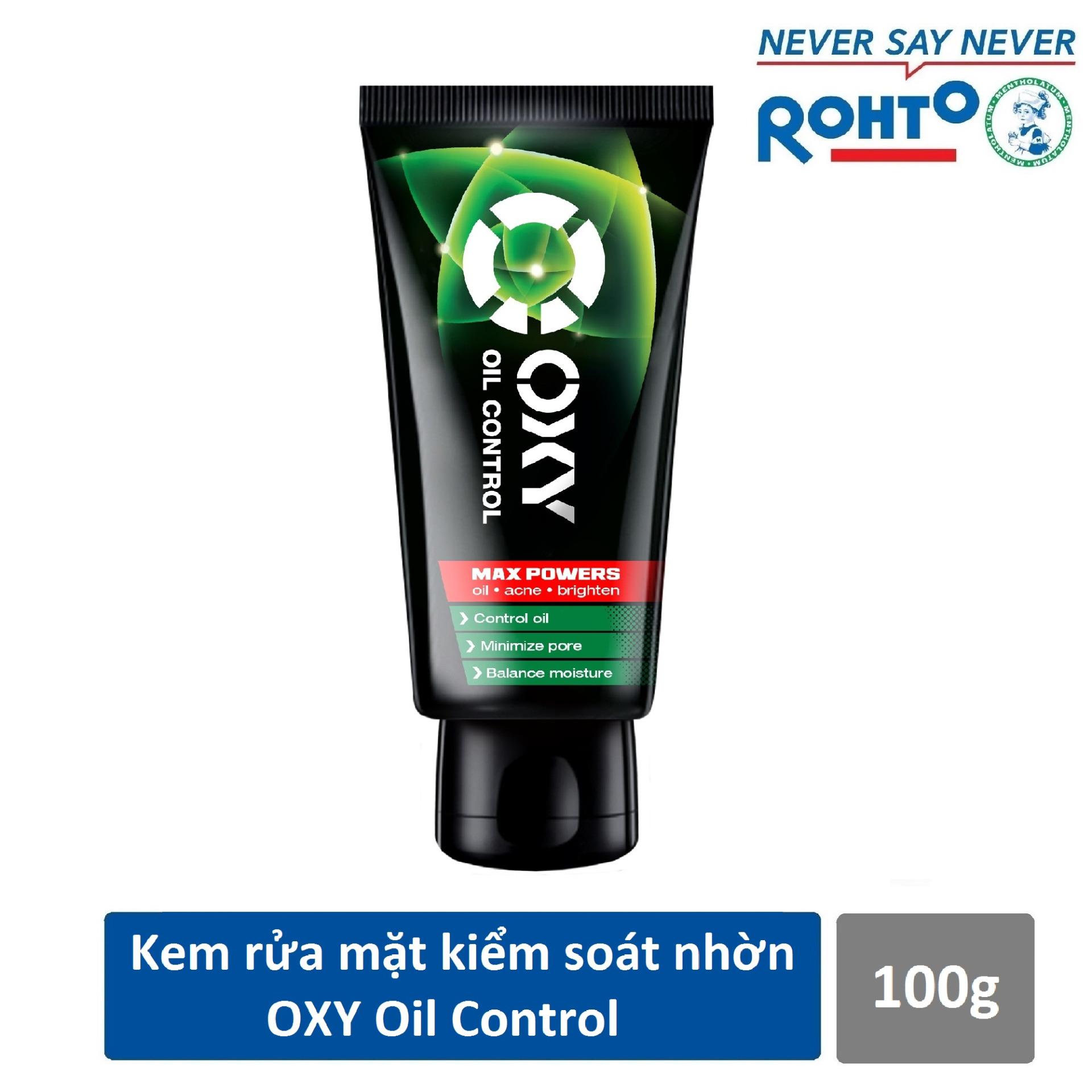 Kem rửa mặt kiểm soát nhờn và ngừa mụn cho nam Oxy Oil Control 100g