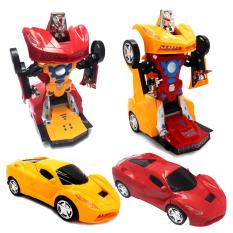 Đồ chơi Xe biến hình ROBOT tự động có nhạc, đèn, tự lái