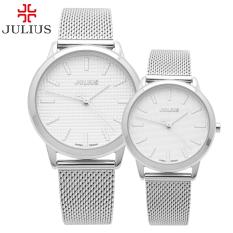 ĐỒNG HỒ CẶP ĐỒNG HỒ ĐÔI NAM NỮ JULIUS HÀN QUỐC DÂY THÉP JA-982B JU1231 Thay dây miễn phí chính hãng