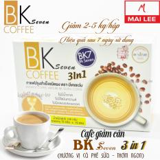 Cà phê BK Seven Coffee 3 in 1 (Vị cà phê sữa) (Hộp 10 gói nhỏ x 15g) – Thái Lan – Cải thiện vóc dáng