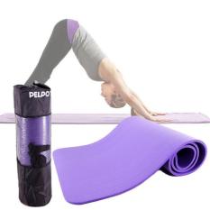 Thảm Tập Yoga Gym Nhập Khẩu Hàn Quốc Vân Dọc 10mm tặng quà túi đựng thảm và dây buộc thảm sang trọng (Nhiều Màu)