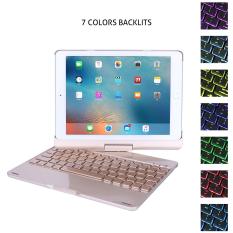 Bàn Phím Bluetooth iPad 9.7 inch iPad wifi 2018, iPad wifi 2017, iPad Air 1, iPad Air 2, iPad pro 9.7 Ốp lưng Xoay 360° Đèn LED PKCB180 Keyboard