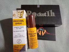 BCS21 Combo Rocket 1h hỗ trợ cương dương kéo dài thời gian trị yếu sinh lý xuất tinh sớm ( hộp 6 viên nang +Procomil 15ml)