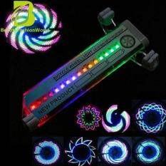 16 LED Rainbow Xe Hơi Xe Đạp Van Bánh Xe Đạp Nhấp Nháy Nói Ánh Sáng Đèn 30 Hoa Văn-quốc tế