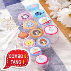 Combo 5 Tặng 1. Hộp chiết mỹ phẩm kem dưỡng