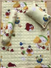 Bộ gối nệm cotton cho bé (1 nệm, 1 gối nằm, 1 gối ôm)