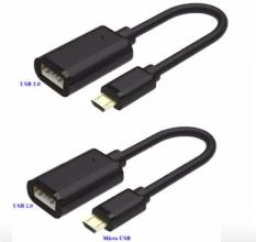 Bộ 2 cái Cáp OTG kết nối máy tính bảng với USB-USB 3G (Đen) (Đen)