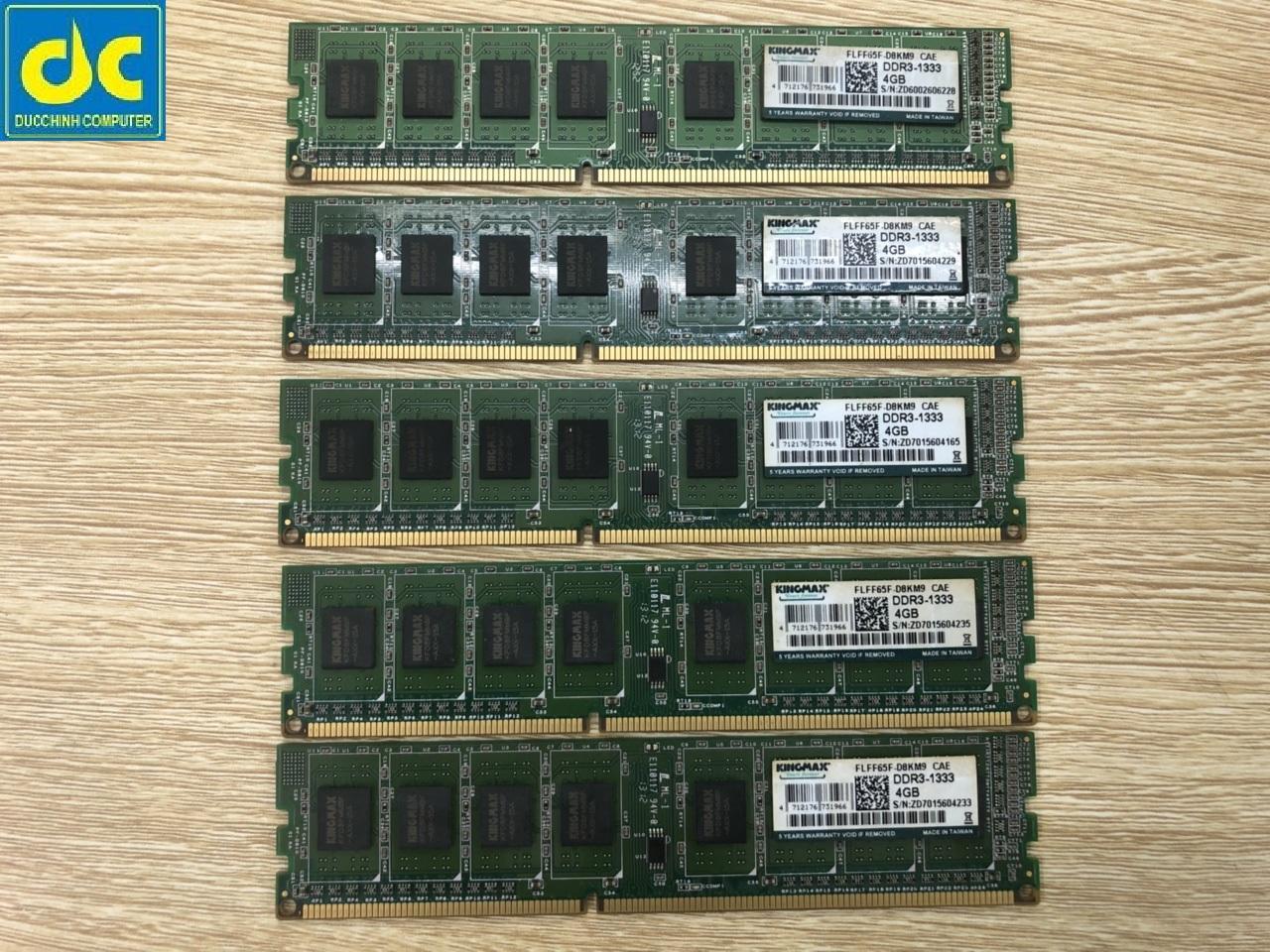 RAM KingMax 4GB DDR3 Bus 1333Mhz