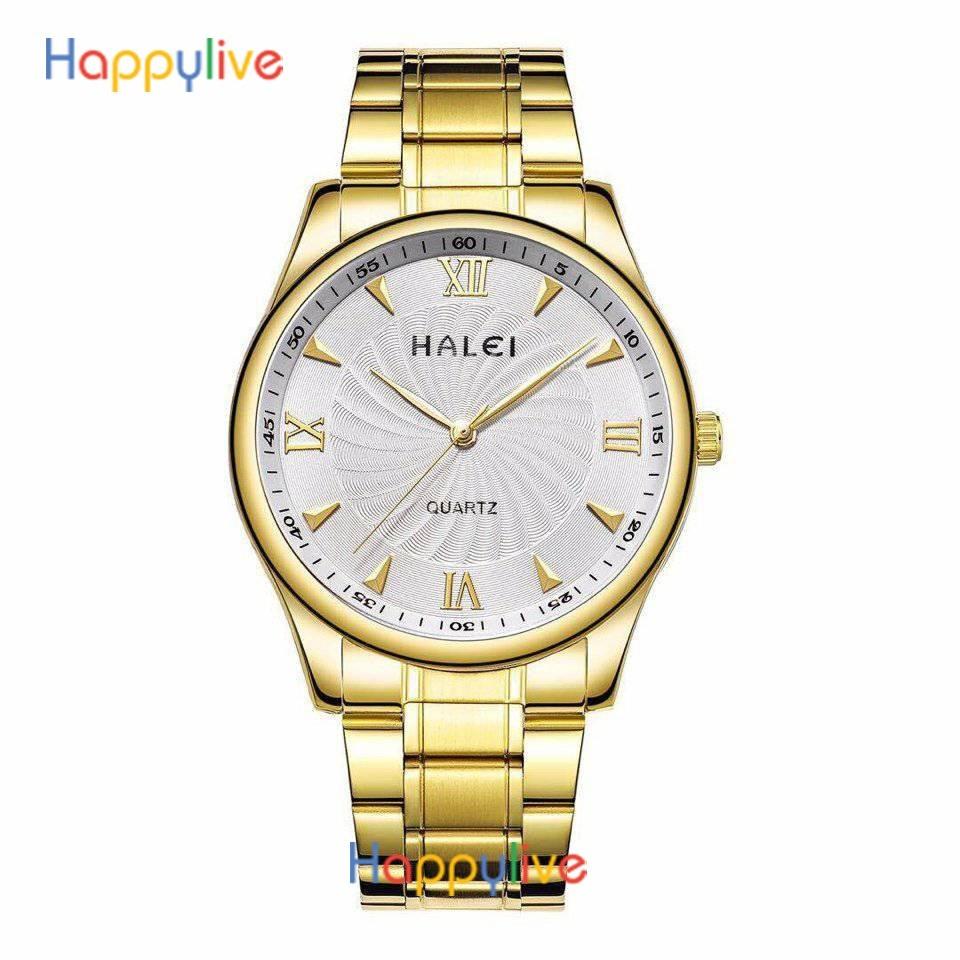 Đồng hồ nam Halei HL154 mặt trắng cực đẹp