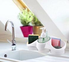 Bộ Hộp Đựng Đồ Rửa Chén Kèm Bình Đựng Xà Phòng Titiz NK Turkey