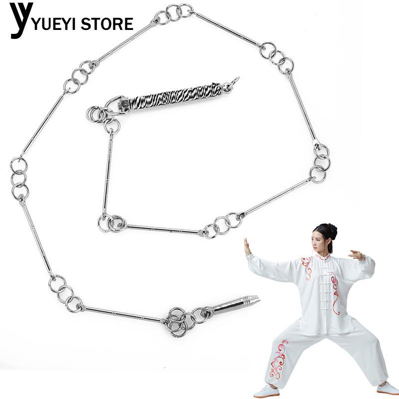 YYSL Wushu Whip Metal Whip Silver Stainless Steel Martial Art Equipment