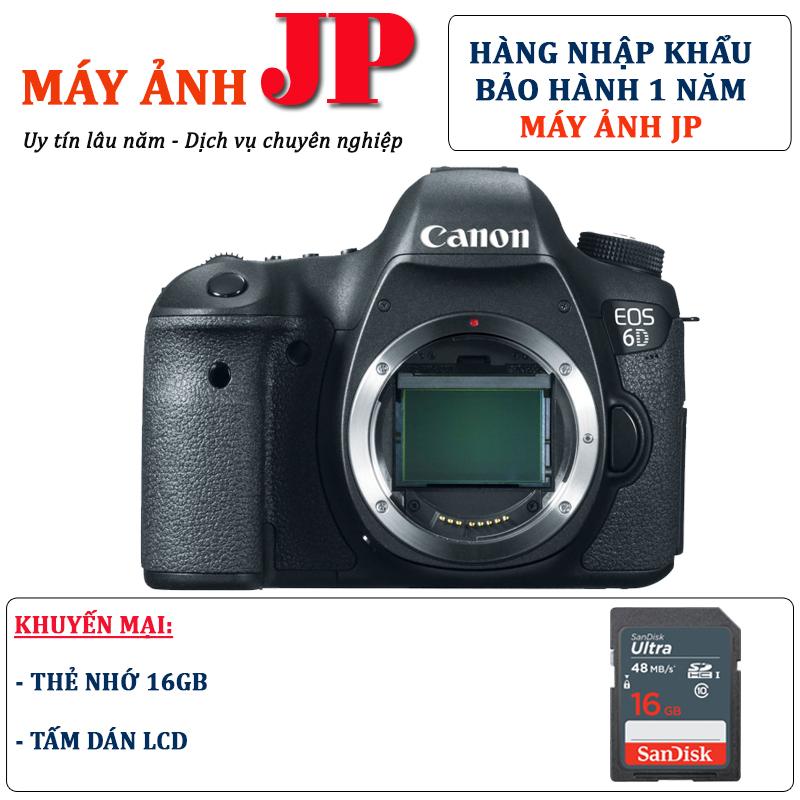 Canon 6D body (Hàng nhập khẩu) - Tặng thẻ 16G + tấm dán LCD