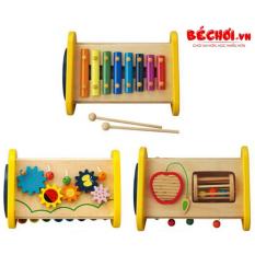 Đồ chơi gỗ tổ hợp thanh âm 5 trong 1 Ed-Inter Nhật Bản