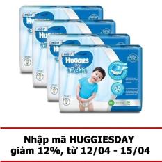 Bộ 4 tã dán Huggies Dry Jumbo XXL30