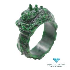 Nhẫn Nam, Nhẫn Phong Thủy, Nhẫn Phong Thủy Nam, Nhẫn Đá Phong Thủy Rồng Cẩm Thạch Chất Liệu Cao Cấp – Thương Hiệu Bảo Tín