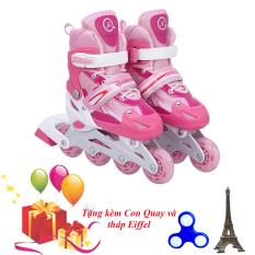 Giày Trượt Patin Gắn Đinh Phát Sáng Bánh SIZE M – VIVA SPORT ( TẶNG CON QUAY SPINNER & THÁP EIFFEL CAO CẤP )