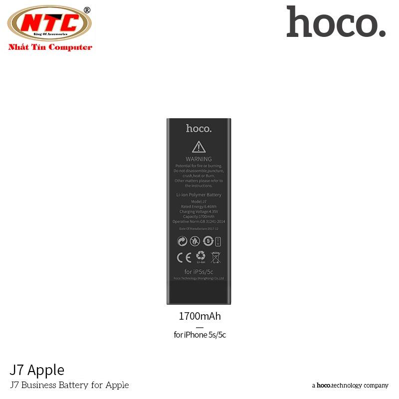 Pin điện thoại cho Iphone 5S/5C Hoco J7 dung lượng 1700 mAh (Đen) - Hãng phân phối chính thức