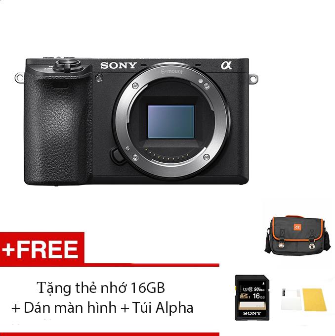 Máy ảnh Sony A6500 Body - Màu đen - Tặng thẻ nhớ 16GB + Túi + Dán màn hình +...