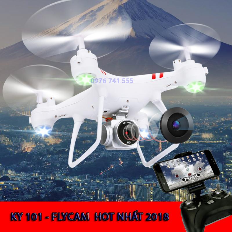 Flycam giá rẻ, camera flycam, may bay dieu khien - Máy bay Flycam KY101 cao cấp, kết nối Wifi với...