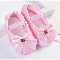 Giày tập đi nơ hồng xinh xắn_Size 11
