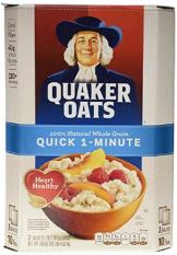 Yến mạch Mỹ Quaker Oats cán vỡ Quick 1-Minute nguyên thùng 4.52kg