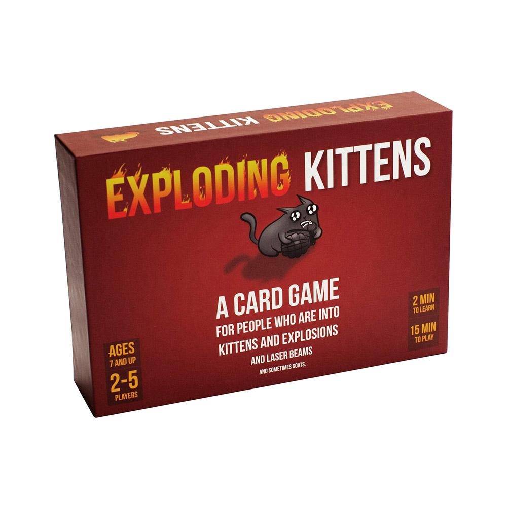 Bộ bài mèo nổ đỏ cơ bản Exploding Kittens mèo cảm tử Boardgame