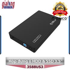 Hộp ổ cứng HDD & SSD Box 3.5″ và 2.5″ SATA 3 USB 3.0 – Orico 3588 – Hàng chính hãng phân phối