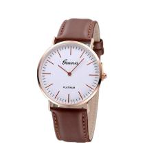Đồng hồ nam dây da cao cấp thời trang mặt mỏng Geneva Q03