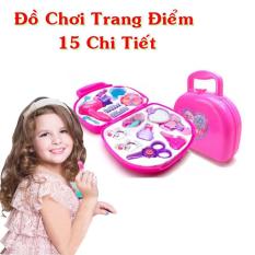 Bộ Đồ Chơi Cho Bé Tập Trang Điểm Gồm 15 Chi Tiết Khác Nhau ( Hồng )
