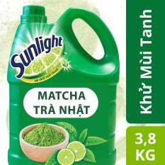 Nước rửa chén Sunlight Trà Nhật chai 3.8kg