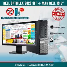 Máy tính đồng bộ Dell Optiplex 9020 SFF core i7 4790(3.6GHz up to 4.0GHz ), Ram 8 GB, HDD 1TB, Màn hình Dell 19.5inch – Hàng nhập khẩu.