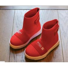 Giày boot thể thao nam nữ trẻ em vải thời trang cao cấp siêu mềm siêu nhe 2 màu đen ,trắng