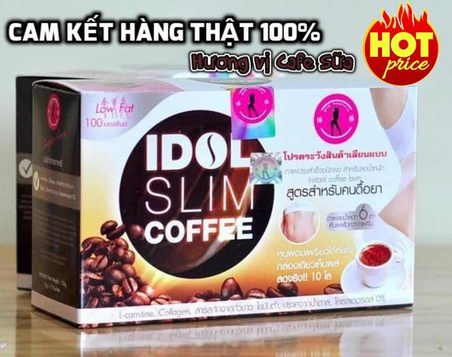 Cà Phê Giảm Cân Idol Slim Coffee Thái Lan 10 gói x 15g - Ca phe giam can IdolSlim Coffee...