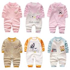 Combo 3 bộ body cotton liền quần, body dài tay bé Trai/Gái (Sleepsuit Hàng Quảng Châu xuất Hàn)