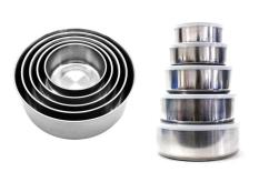Bộ 5 thố inox kích thước 10, 12, 14, 16, 18 cm siêu bền