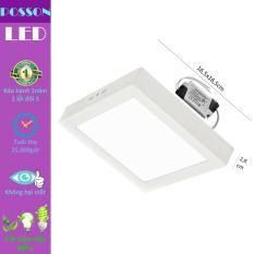 Đèn Led ốp trần 12w vuông nổi sáng trắng Posson LP-So12