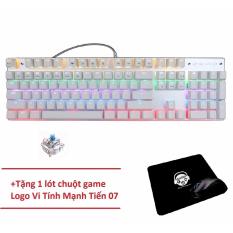 Giảm giá Bàn Phím Cơ Game Thủ Zero E-Sport 104 Phím Led 13 Chế Độ + Tặng lót chuột hiệu Vi Tính Mạnh Tiến