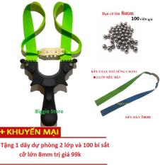 Sung cao su dây dẹt siêu bền 2 lớp 1mm BATMAN tặng 1 dây và 100 bisat8mm-|BGscs390