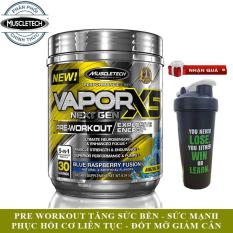 Pre-Workout Vapor X5 của MuscleTech hỗ trợ Tăng Sức Bền, Sức Mạnh đốt mỡ giảm cân 30 lần dùng – Phân phối chính thức