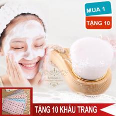 Mua 1 Cọ Tặng 10 Khẩu Trang. Cọ rửa mặt sạch bụi bẩn lổ chân lông. Cọ đánh phấn trang điểm