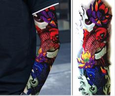 Combo 2 tấm hình xăm dán tattoo kín tay 17x48cm cá chép tuyệt đẹp (Mua 1 tặng 1. Chọn mẫu tùy thích)
