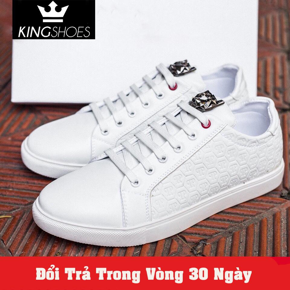 Giày Sneaker Nam Trắng 2018 (Giá Sốc) - KINGSHOES (KS02)