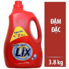 Nước giặt Lix 3.8kg giặt máy và giặt tay