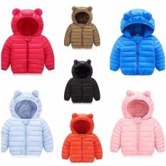 Áo khoác phao tai gấu trẻ em kiểu siêu hot cho bé trai và bé gái từ 8kg đến 20kgg( màu xanh, đỏ, hồng, đen)